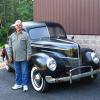 Alumnus Galen Mellott, of Port Matilda, stands beside a 1940 Ford that he donated to the automotive restoration technology major at Penn College. (Photo by Michael R. Bierly, collision repair faculty)