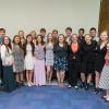 Some members of this year's Penn College Youth Leadership Program class gather at the close of their on-campus graduation ceremony.