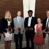 Recipients of the 2018 Penn College Awards (from left), representing an impressive honor roll of student involvement and leadership: Bryonna A. Aldubayan, Hanna Jo Williams, Caleb E. Cartmell, Andrew Smith, Alexandra M. Lehman
and John M. Matthews. (Efrem K. Foster was unable to attend due to military service.)