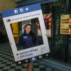 Ambassador Stephanie E. Falcone spreads the word on social media.