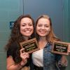 This year's recipients of Student Leader Legacy Scholarship awards are Alexandra D. Petrizzi (left), of Langhorne, dental hygiene: health policy and administration concentration, and Morgan N. Keyser, of Cogan Station, graphic design.