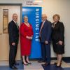 Gathered during dedication ceremonies for the new Penn College at Wellsboro facility are (from left) Steven P. Johnson, president of UPMC Susquehanna; Davie Jane Gilmour, president of Pennsylvania College of Technology; state Sen. Gene Yaw, chairman of the Penn College Board of Directors; and Janie Hilfiger, president, UPMC Susquehanna Soldiers + Sailors and UPMC Cole.