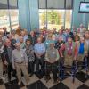 Time stands still in this Penn's Inn group photo of reunion attendees, representing the college's historic and formative early years.