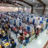 Students and employers connect at the Field House for Penn College’s Fall 2017 Career Fair. Other employers were stationed at the college’s Bardo Gymnasium for the event, which featured 237 employers offering 3,180 jobs and/or internships.