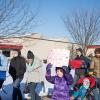 While the weather prompted a last-minute change in the route, marchers' enthusiasm was warmer than ever.