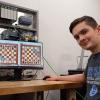 Aaron T. McGinley, of Williamsport, created a virtual version of chess for his senior project at Pennsylvania College of Technology. Majoring in automation engineering technology: robotics and automation, McGinley connected his game to a Kuka industrial robot that arranges plastic pieces on wooden chessboards to mimic the on-screen action. Following graduation, McGinley is scheduled to begin work as a controls technician at The Boston Beer Co. near Allentown.