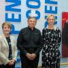 Allan Myers Inc. will contribute an additional $50,000 annually to a scholarship it established previously at Pennsylvania College of Technology. Commemorating the scholarship addition are (from left) Loni N. Kline, vice president for institutional advancement at Penn College; Bob Capps, director of craft development for Allan Myers; and Elizabeth A. Biddle, director of corporate relations at the college.