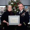 Pennsylvania College of Technology President Davie Jane Gilmour with U.S. Army Capt. Scott M. Frederick, recipient of the college’s Alumni Achievement Award.