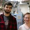 Andrew W. Woods (left), of York, and Seth D. Hummel, of Lebanon, recently represented Pennsylvania College of Technology in the 2019 Solvay AM Cup, an international competition requiring students to 3D print parts from a high-performance polymer. Both Woods and Hummel are seniors in the college’s plastics and polymer engineering technology baccalaureate major.