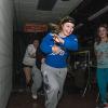 Screaming and sprinting through their fright night in the welding lab