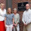 From left, Elizabeth A. Biddle, director of corporate relations at Penn College, and members of the Hall family who have owned Benton Foundry for nearly 60 years: Kimberly Kindler, JoAnn Hall and Jeff Hall, company president. 