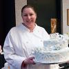 A cake created by Amanda R. D’Apuzzo, a Penn College baking and pastry arts student from Morganville, New Jersey, received the Chef Eugene Mattucci Best of Show Award at the college’s recent Food Show.