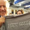 Student Presents Biden With Penn College T-Shirt