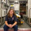 Brooke M. Strubel, of Strasburg, Lancaster County, seen here at the Willing Hand Hose Co. in Montoursville, where she lived and worked while pursuing a Bachelor of Science in emergency management and homeland security at Pennsylvania College of Technology, also works full time at Ephrata Community Ambulance.