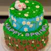 An icon of spring escapes underground on a cake by Ashley L. Geist, of Huntingdon.