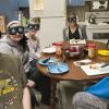 Students from Lycoming Valley Middle School try on a variety of goggles to experience vision problems.