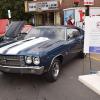 A 1970 Chevrolet Chevelle Super Sport, an award-winning restoration project completed by Penn College students, is showcased at the Susquehanna Valley Corvette Club’s "Corvettes on Main Street" event in Muncy in 2016.