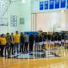 A midcourt gathering honors lost lives while espousing hope and well-being.