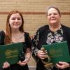 Pennsylvania College of Technology’s nursing program presented DAISY Awards to student Britney S. Kattau (left), of Ephrata, and faculty member Karen L. Martin, an associate professor. The DAISY Awards are a project of The DAISY Foundation.