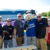 Members of the Penn College Construction Association accept their favorite mascot into the club.