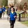 Christopher D. Hogan, of Halifax, a member of the Wildcat cross-country team, sets the pace.