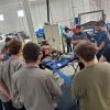 First-year students trained on repair equipment in CAL