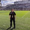 Pennsylvania College of Technology emergency medical services student Devon E. Smith, of Montoursville, is among Penn College paramedic students paired with Penn State EMS supervisors during 2018 home games in Penn State’s Beaver Stadium to provide standby medical coverage.