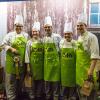 Penn College students (from left) Amaris T. Smith, of Williamsport, Bridget M. Callahan, of Pottsville, Jacob W. Parobek, of Seltzer, Brittany L. Mink, of Allentown; and Paul J. Herceg, of Chalfont, are among 11 Penn College student volunteers who helped to showcase recipes made from quality Pennsylvania ingredients at the 2018 Pennsylvania Farm Show.