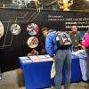 Majors within the college’s School of Health Sciences are explained at the 2015 Pennsylvania Farm Show by Edward A. Henninger (left), dean, and Scott A. Geist, director of surgical technology.