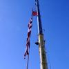 'Old Glory' Rises Anew at Campus Gateway