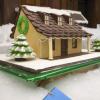 Best of Show was awarded to a “Homey Christmas Cottage” made by Ching Chan.