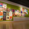 Posters line a wall in The Gallery at Penn College for the National Poster Retrospecticus, on display through Oct. 11.