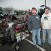 Mitchell T. Black, of East Berlin, left; and Bryant M. Deller, of Red Lion, brought their modified tractor to Penn College’s recent Spring Open House.