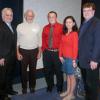 Scholarship recipient Griffin B. Welch, center, is joined by, from left, George Greig, Pennsylvania’s agriculture secretary; Dennis F. Ringling, forestry professor at Pennsylvania College of Technology; and his parents, Tina and Steve Welch.