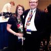 Scholarship recipient Tiffany M. Farran, of Drums, with Daniel K. Christopher, department head for health information at Penn College. (Photo provided)