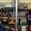 An entryway display case amplifies the "hometown" message through memorabilia that honors a sampling of local sports figures: baseball's Mike Mussina and Tom O'Malley, basketball's Alize Johnson and Kelly Mazzante, football's Gary Brown, and Special Olympics athletes.