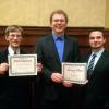 Penn College electronics and computer engineering technology students, from left, Zachary J. Snook, Coudersport; Daniel R. Sullivan, Winfield; and Anthony R. Cherone, Dover, placed in competitions at the IEEE District 2 Student Activities Conference