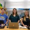 Pennsylvania College of Technology industrial design students are all smiles as they near completion of their senior projects. From left are: Nina M. Hadden, of Murrysville; Abigail M. Meredick, of Danville; and Nicole Bamonte, of Williamsport.