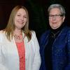 Jennifer Brinkley, left, an alumna who has established an annual scholarship at Penn College, with President Davie Jane Gilmour.