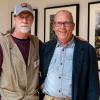 Vanderlin (left) and Stabley take in their pre-retirement moment.