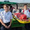 Penn College emergency medical services students Michelle K. Waughen, of Montgomery, and Ali T. Alnasir, of Williamsport, stand ready to provide to provide care to those in attendance at the 2017 Little League World Series. Penn College students pursuing careers as physician assistants and paramedics are providing health care at the 2018 World Series.