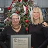 Penn College President Davie Jane Gilmour (left) presented the Alumni Achievement Award to Margaret A. Jackson at the college’s Fall 2018 commencement ceremony Dec. 22.