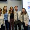 A team of Pennsylvania College of Technology nursing students received second-place honors at the first Geisinger Nursing Student Scholarship Conference. From left are Jenay Brown, of Williamsport; Callie A. Sobolewski, of Budd Lake, N.J.; Emily L. Durbin, of Danville; Connor J. Burke, of St. Clair; and Sydney E. Heiser, of Shamokin Dam.