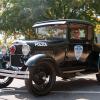 Officer Charles E. O'Brien Jr. sits in his restored 1929 Ford Model A coupe outside Penn College Police headquarters.