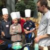 Cody J. Miller, head cook at Capitol Eatery, leads a hands-on Pancake Art exercise.