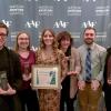 Pennsylvania College of Technology graphic design students celebrate their honors from the Northeast Pennsylvania Chapter of the American Advertising Federation (from left): Jared D. Kosko, Madison P. Shrout, Erin N. Shaffer, Kennedy L. Englert, Brandon M. Wolff and Luke A. Bierly.