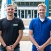 Nathan A. Rader-Edkin, of Williamsport (left), and Haven K. Bontz, of Cooperstown, Venango County, both majoring in plastics and polymer engineering technology at Pennsylvania College of Technology, were among five students nationwide to receive scholarships from the Society of Plastics Engineers Thermoforming Division.