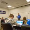 Bruce A. Wehler, assistant professor of English-composition at Penn College – shown during a 2017 session – will again be among the instructors for a series of SAT Preparation classes beginning in March.