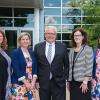 Gathered on the Penn College campus to commemorate the partnership among the college, STEM Premier and UGI Utilities Inc. are, from left, Shelley L. Moore, director of career services; Carolyn R. Strickland, vice president for enrollment management/associate provost; John Welch, STEM Premier co-founder; Ann Blaskiewicz, community relations manager north for UGI Utilities Inc.; and Ashley R. Murphy, director of admissions.