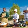 Cooking Demonstration Held Outside Bookmarks